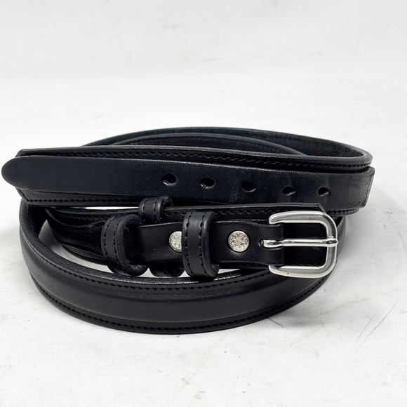 Yoder Leather Company Mens Black Premium Genuine Leather Belt Size 44 Amish - Picture 8 of 8